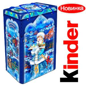 Детский новогодний подарок в жестяной упаковке весом 1200 грамм по цене 1561 руб в Стерлитамаке