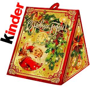 Детский новогодний подарок  в жестяной упаковке весом 180 грамм по цене 998 руб  в Стерлитамаке