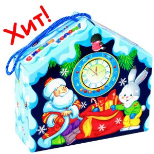 Детский подарок на Новый Год в картонной упаковке весом 600 грамм по цене 401 руб в Стерлитамаке