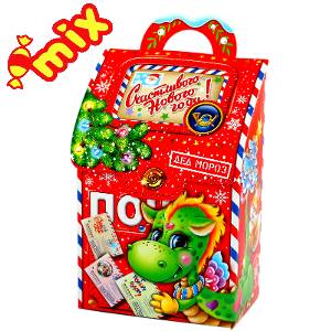 Детский подарок на Новый Год в картонной упаковке весом 950 грамм по цене 748 руб в Стерлитамаке