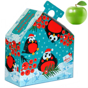 Детский новогодний подарок  в картонной упаковке весом 550 грамм по цене 552 руб